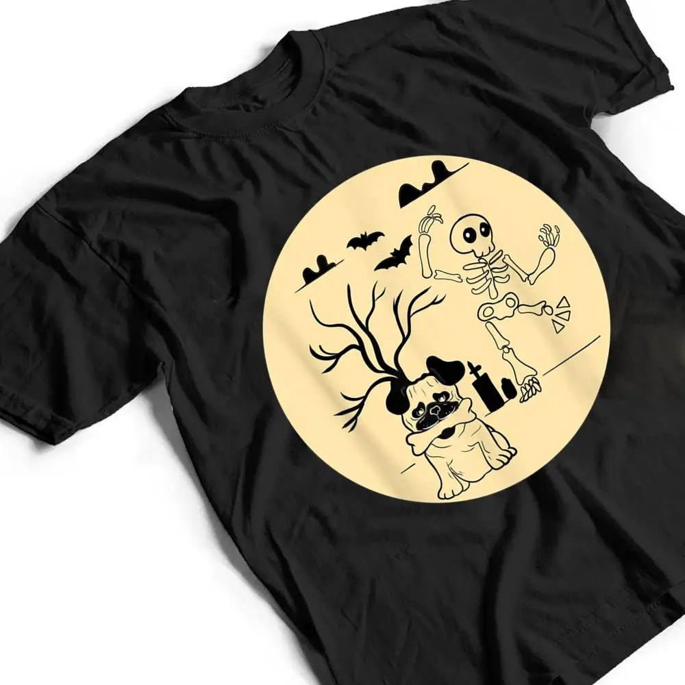 Funny-Pug-Halloween-Costume-Skeleton-Bone-Pet-Dog-Owners-T-Shirt-2 Funny Pug Halloween Costume Skeleton Bone Pet Dog Owners T Shirt
