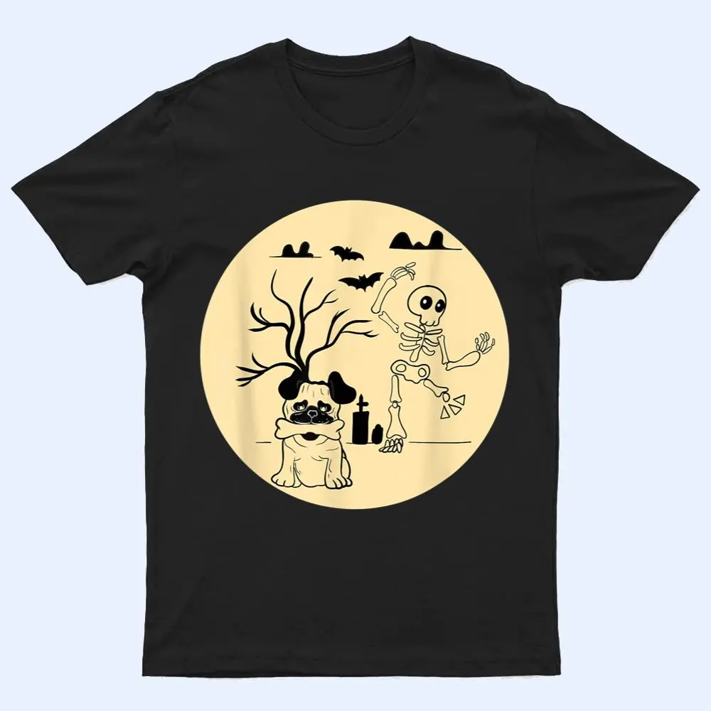 Funny Pug Halloween Costume Skeleton Bone Pet Dog Owners T Shirt Funny Pug Halloween Costume Skeleton Bone Pet Dog Owners T Shirt