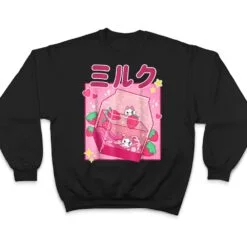 Funny Retro 90s Strawberry Milkshake Carton Kawaii Anime Cat T Shirt Funny Retro 90s Strawberry Milkshake Carton Kawaii Anime Cat T Shirt