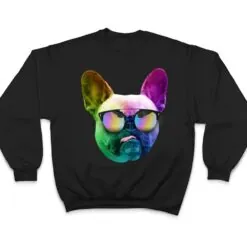 Funny Trippy Neon French Bulldog T Shirt Funny Trippy Neon French Bulldog T Shirt