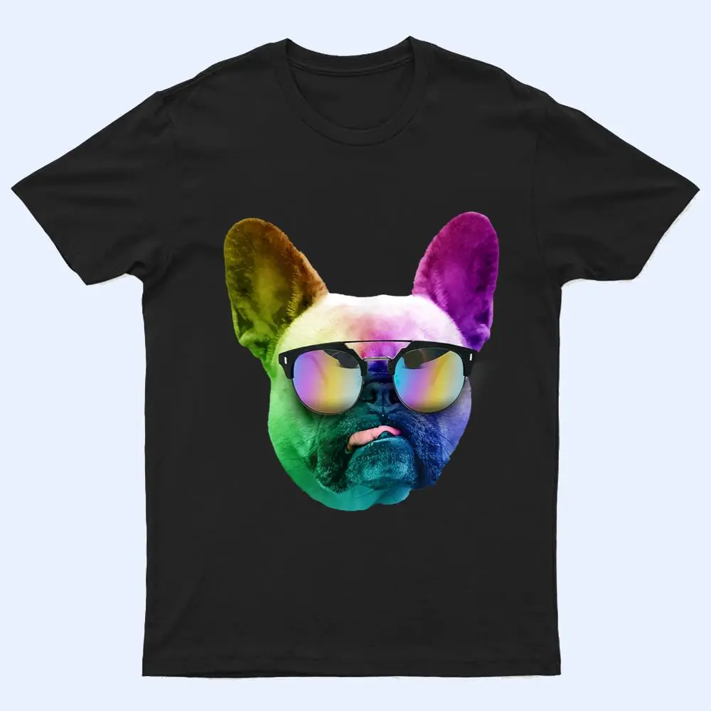 Funny Trippy Neon French Bulldog T Shirt Funny Trippy Neon French Bulldog T Shirt