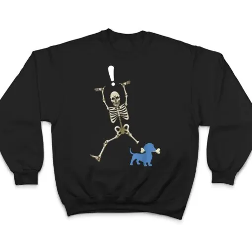 Funny Wiener Dog Lover Dachshund Halloween Skeleton Costume T Shirt