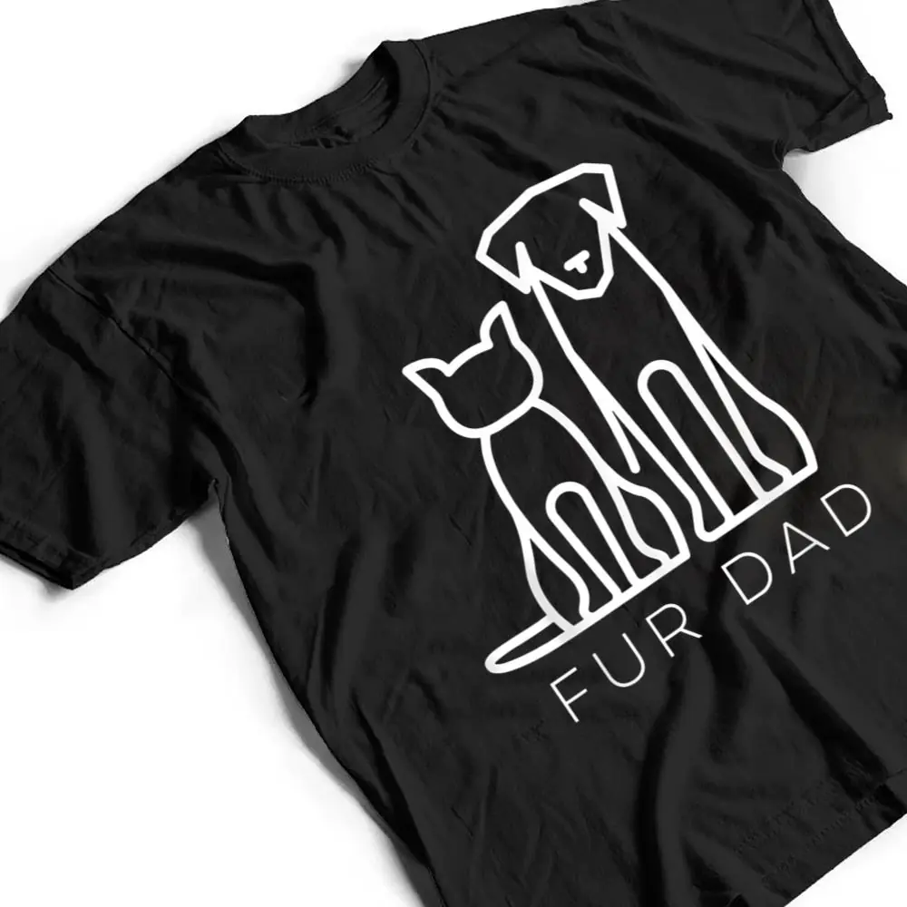 Fur-Dad-Pet-Lover-Cat-Dog-Daddy-Husband-Funny-Fathers-Day-T-Shirt-2 Fur Dad Pet Lover Cat Dog Daddy Husband Funny Fathers Day T Shirt