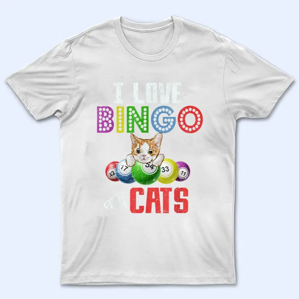 Gambling Cat Lover I Love Bingo And Cats Bingo Player Bingo T Shirt Gambling Cat Lover I Love Bingo And Cats Bingo Player Bingo T Shirt