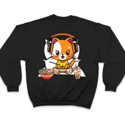 Gamer Cat Boba and Ramen Kawaii Anime Neko T Shirt Gamer Cat Boba and Ramen Kawaii Anime Neko T Shirt