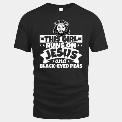 Girl runs on Jesus And Black-Eyed Peas