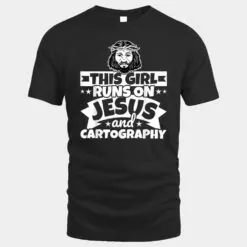 Girl runs on Jesus and Cartography