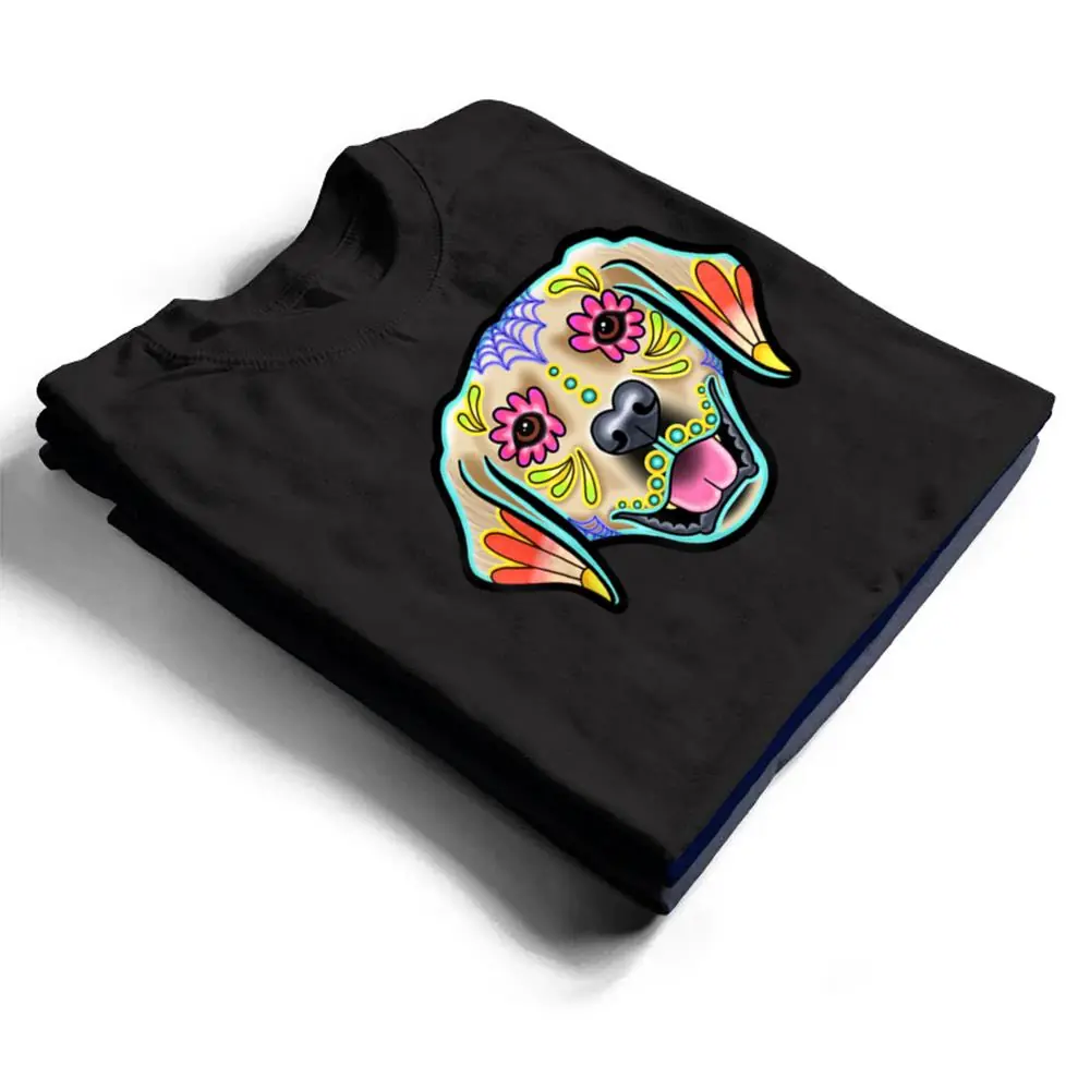 Golden-Retriever-Day-of-the-Dead-Sugar-Skull-Dog-T-Shirt-1 Golden Retriever - Day of the Dead Sugar Skull Dog T Shirt