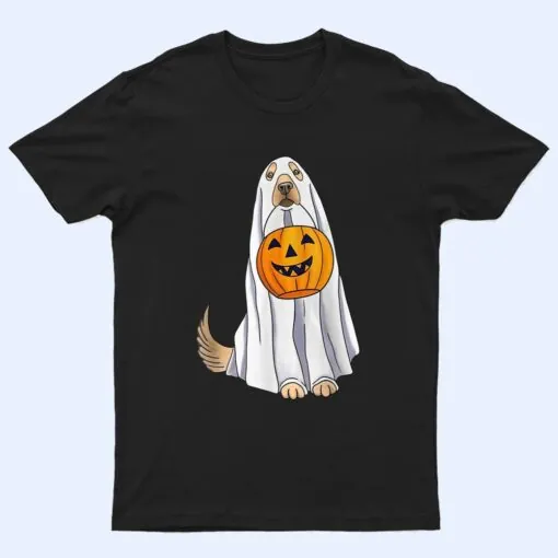 Golden Retriever Ghost Dog Halloween Trick Or Treat T Shirt