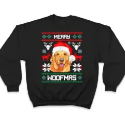 Golden Retriever Merry Woofmas Swea Dog Christmas PJ's T Shirt Golden Retriever Merry Woofmas Swea Dog Christmas PJ's T Shirt
