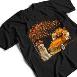 Golden Retriever Wearing Hat Fall Tree Pickup Truck Pumpkins T Shirt Golden Retriever Wearing Hat Fall Tree Pickup Truck Pumpkins T Shirt