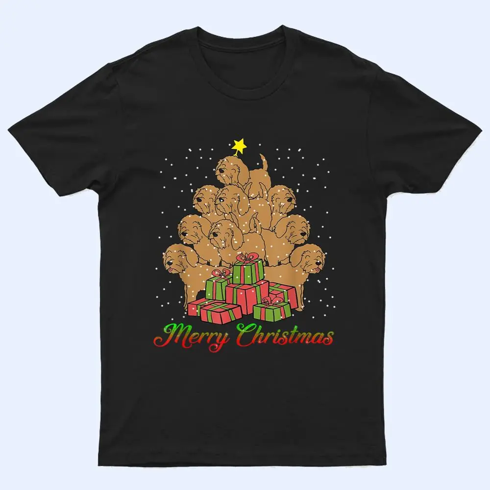 Goldendoodle Dog Lover Matching Santa Christmas Tree T Shirt Goldendoodle Dog Lover Matching Santa Christmas Tree T Shirt