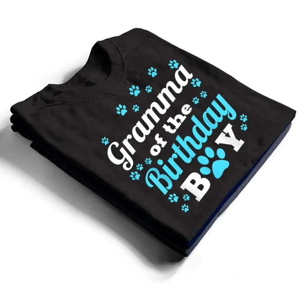 Gramma-Of-The-Birthday-Boy-Dog-Paw-Bday-Party-Celebration-T-Shirt-1 Gramma Of The Birthday Boy Dog Paw Bday Party Celebration T Shirt