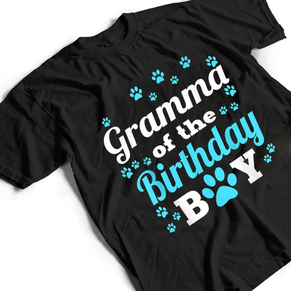 Gramma-Of-The-Birthday-Boy-Dog-Paw-Bday-Party-Celebration-T-Shirt-2 Gramma Of The Birthday Boy Dog Paw Bday Party Celebration T Shirt