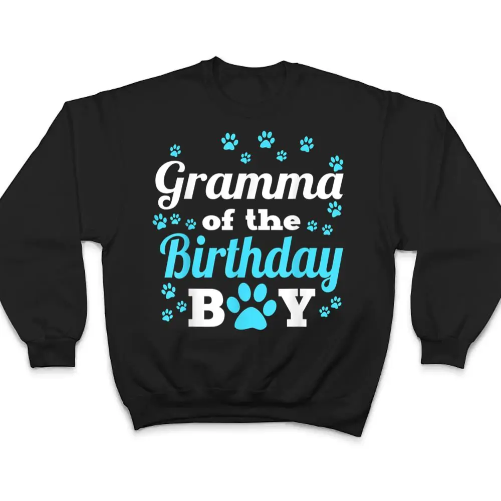 Gramma-Of-The-Birthday-Boy-Dog-Paw-Bday-Party-Celebration-T-Shirt-4 Gramma Of The Birthday Boy Dog Paw Bday Party Celebration T Shirt