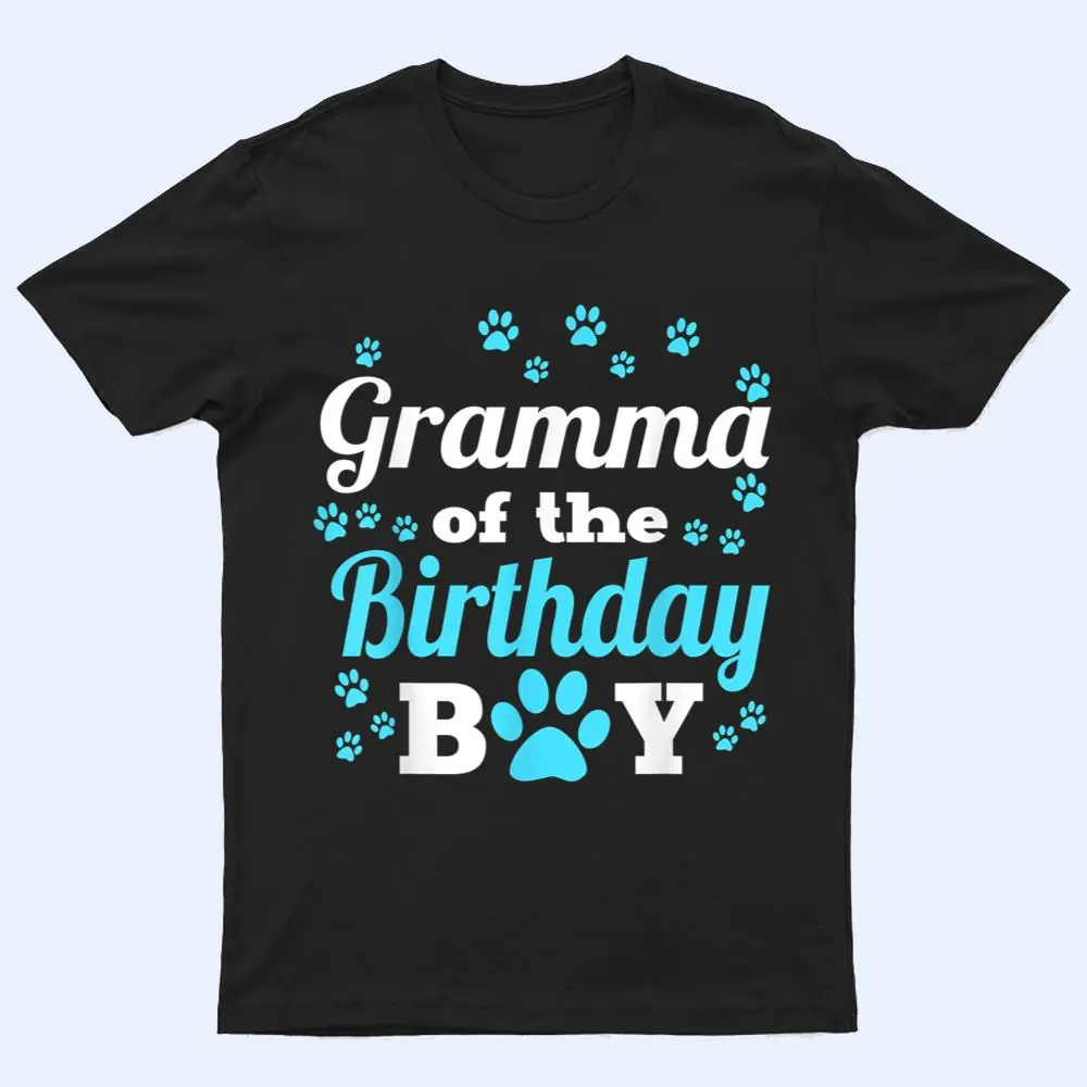 Gramma Of The Birthday Boy Dog Paw Bday Party Celebration T Shirt Gramma Of The Birthday Boy Dog Paw Bday Party Celebration T Shirt