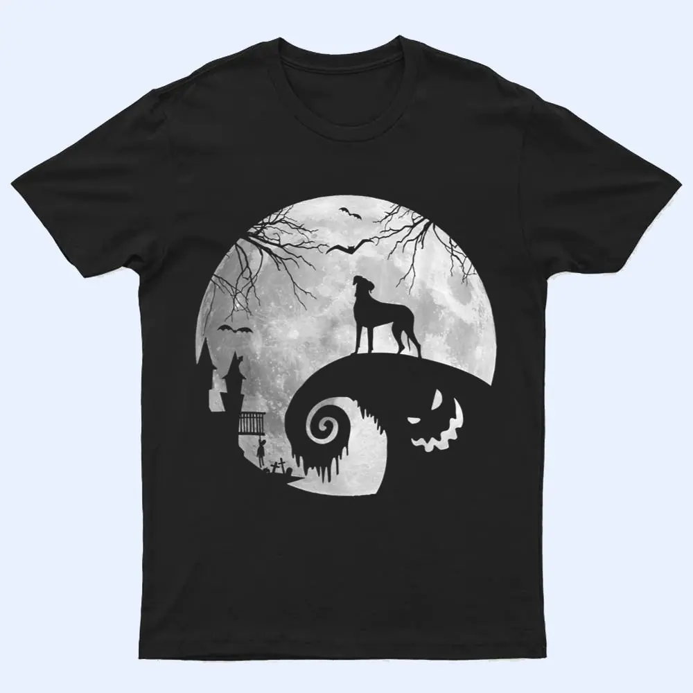 Great Dane Dog And Moon Halloween Costume Dog Lover Funny T Shirt Great Dane Dog And Moon Halloween Costume Dog Lover Funny T Shirt