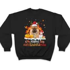 HalloThanksMas Halloween Thanksgiving Christmas Chowchow Dog T Shirt HalloThanksMas Halloween Thanksgiving Christmas Chowchow Dog T Shirt