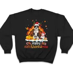 HalloThanksMas Halloween Thanksgiving Christmas Collie Dog T Shirt HalloThanksMas Halloween Thanksgiving Christmas Collie Dog T Shirt