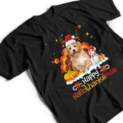 HalloThanksMas Halloween Thanksgiving Christmas Havanese Dog T Shirt HalloThanksMas Halloween Thanksgiving Christmas Havanese Dog T Shirt