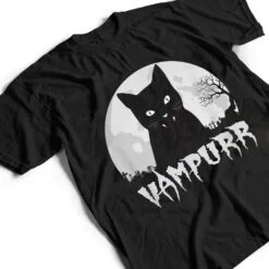 Halloween Black Cat Vampire With Full Moon - Vampurr Pun T Shirt Halloween Black Cat Vampire With Full Moon - Vampurr Pun T Shirt