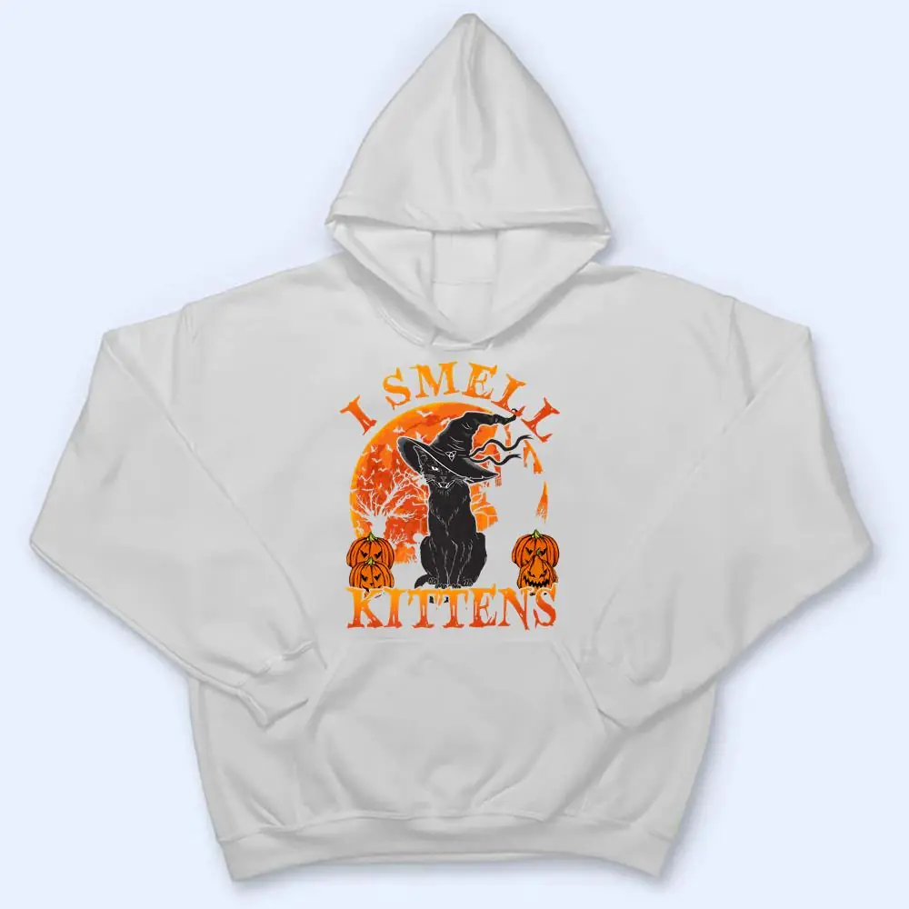 Halloween-Black-Cat-Witch-Hat-I-Smell-Kittens-Lover-Gift-Premium-T-Shirt-3 Halloween Black-Cat Witch Hat I Smell Kittens Lover Gift Premium T Shirt