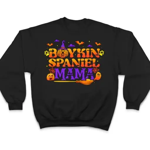 Halloween Boykin Spaniel Mama Dog Mom Trick Or Treat Party T Shirt