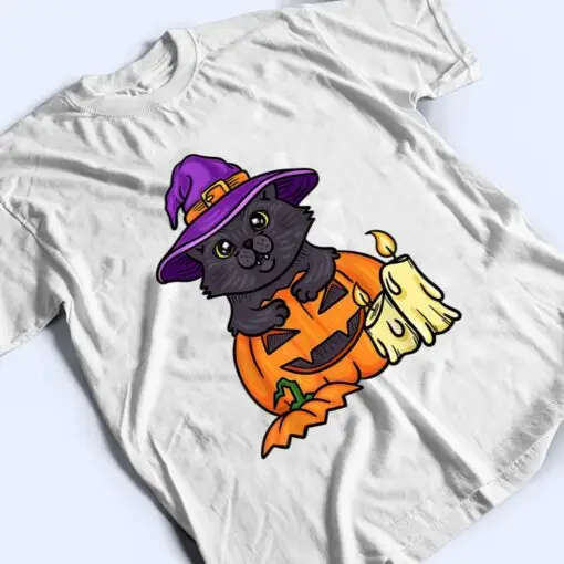 Spooky Halloween Cat T Shirt