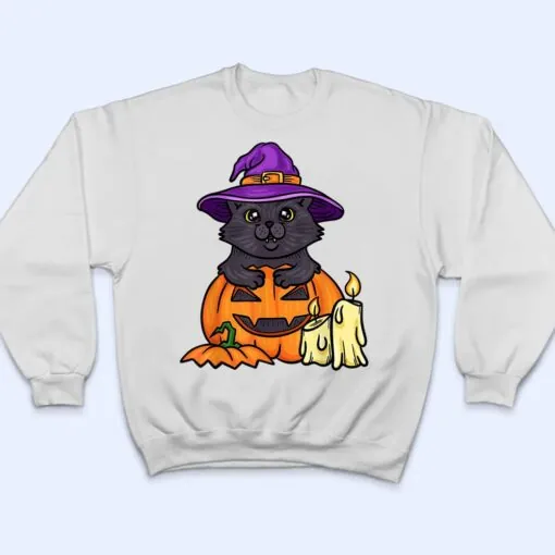 Halloween Cat , Cute Cat , Spooky Halloween Cat T Shirt