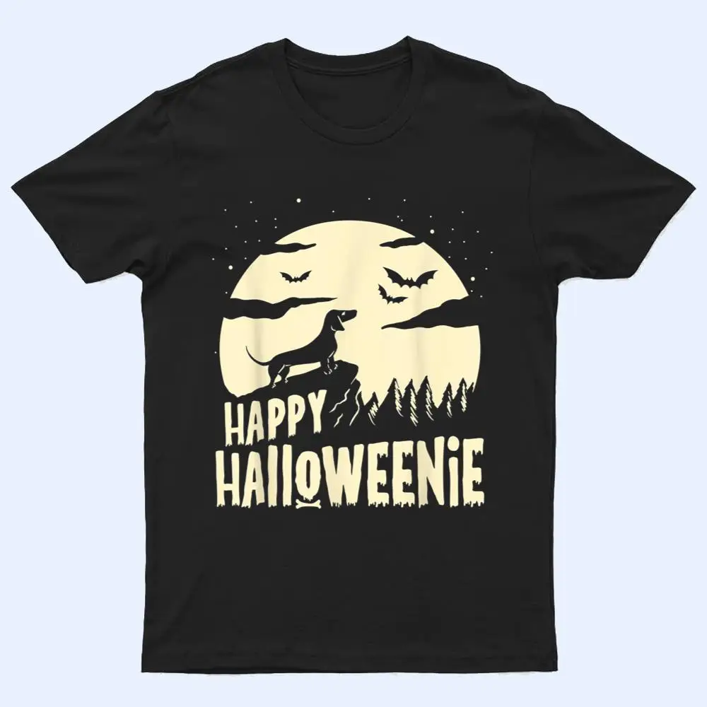 Halloween Dachshund Costume Dog Weiner Dog Moon Halloweenie T Shirt Halloween Dachshund Costume Dog Weiner Dog Moon Halloweenie T Shirt