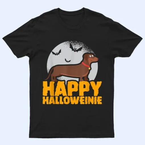 Halloween - Dachshund Humor - Happy Halloweinie T Shirt