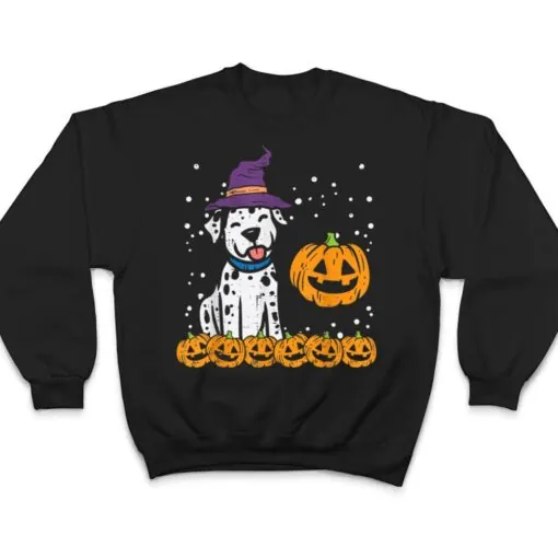 Halloween Dalmatian Pumpkin Cute Dog Costume T Shirt