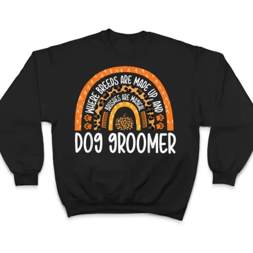 Halloween Dog Groomer Breeds Puppy Stylist Pet Grooming T Shirt