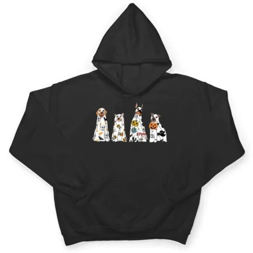 Halloween Dogs in Ghost Costume T Shirt