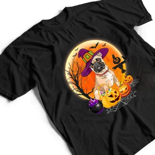 Halloween French Bulldog Dog Moon With Pumpkin Funny Gifts T Shirt