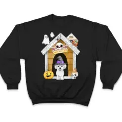 Halloween Maltese Dog Witch Haunted House T Shirt Halloween Maltese Dog Witch Haunted House T Shirt
