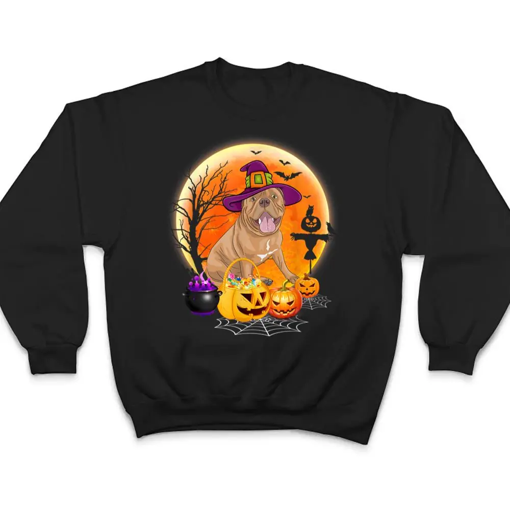 Halloween-Mastiff-Dog-Moon-With-Pumpkin-Funny-Gifts-T-Shirt-4 Halloween Mastiff Dog Moon With Pumpkin Funny Gifts T Shirt