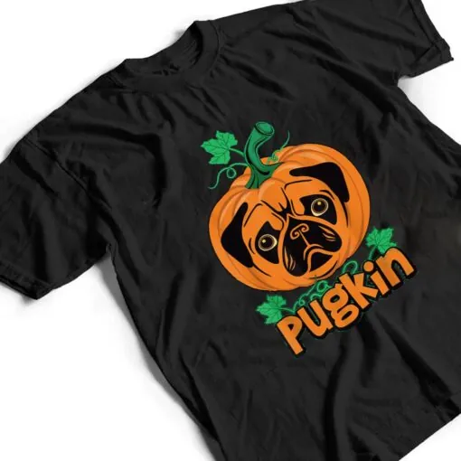 Halloween Pumpkin Pugkin Dog Pug Pullover Hoodie T Shirt