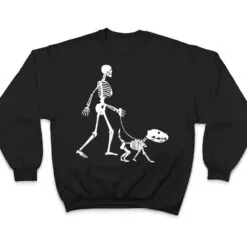 Halloween Skeleton Dog Lover Funny Dog Walking T Shirt Halloween Skeleton Dog Lover Funny Dog Walking T Shirt