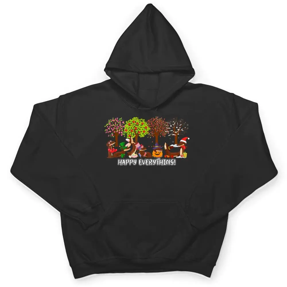 Happy-Everything-Dachshund-Seasons-All-Year-Tree-Dog-Lover-T-Shirt-3 Happy Everything Dachshund Seasons All Year Tree Dog Lover T Shirt