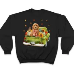Happy Fall Y'all Goldendoodle Dog On Truck Pumpkin Fall T Shirt Happy Fall Y'all Goldendoodle Dog On Truck Pumpkin Fall T Shirt