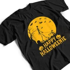 Happy Hallo-Weenie Dachshund Dog Halloween Skeleton Wiener T Shirt Happy Hallo-Weenie Dachshund Dog Halloween Skeleton Wiener T Shirt
