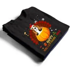 Happy Hallothanksmas Basset Hound Dog Halloween Xmas T Shirt Happy Hallothanksmas Basset Hound Dog Halloween Xmas T Shirt