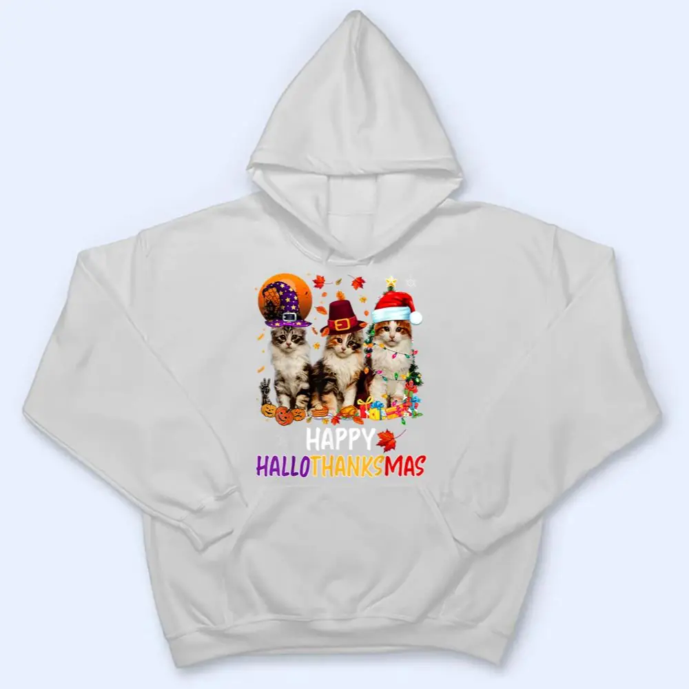 Happy-Hallothanksmas-Cats-Lover-Halloween-Merry-Christmas-T-Shirt-3 Happy Hallothanksmas Cats Lover Halloween Merry Christmas T Shirt