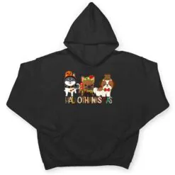 Happy Hallothanksmas Dogs Halloween Thanksgiving Christmas T Shirt