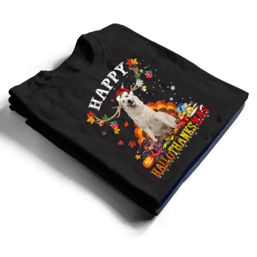 Happy Hallothanksmas Great Pyrenees Dog Halloween T Shirt