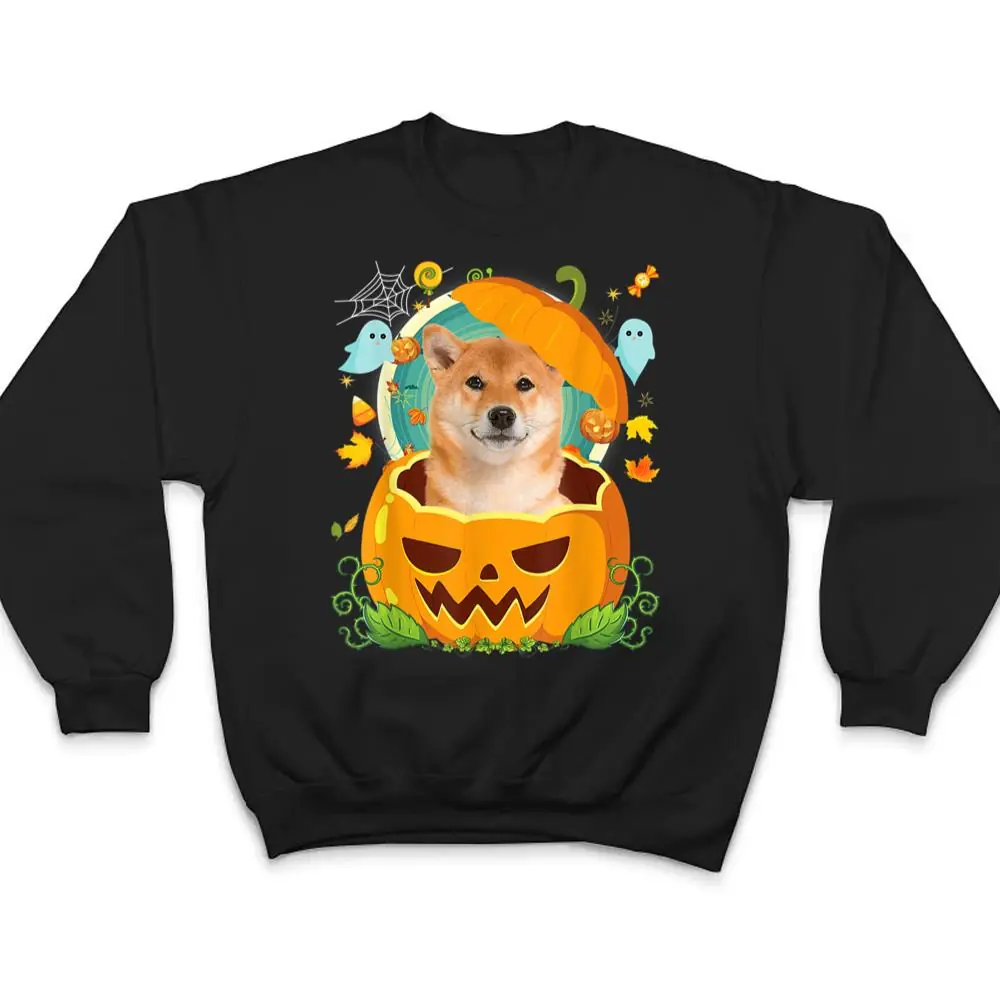 Happy-Halloween-Pumpkin-Shiba-Inu-Dog-Witch-Cute-Hat-Lover-T-Shirt-4 Happy Halloween Pumpkin Shiba Inu Dog Witch Cute Hat Lover T Shirt