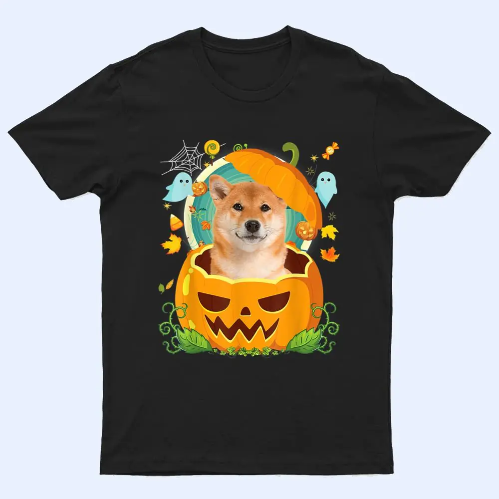 Happy Halloween Pumpkin Shiba Inu Dog Witch Cute Hat Lover T Shirt Happy Halloween Pumpkin Shiba Inu Dog Witch Cute Hat Lover T Shirt