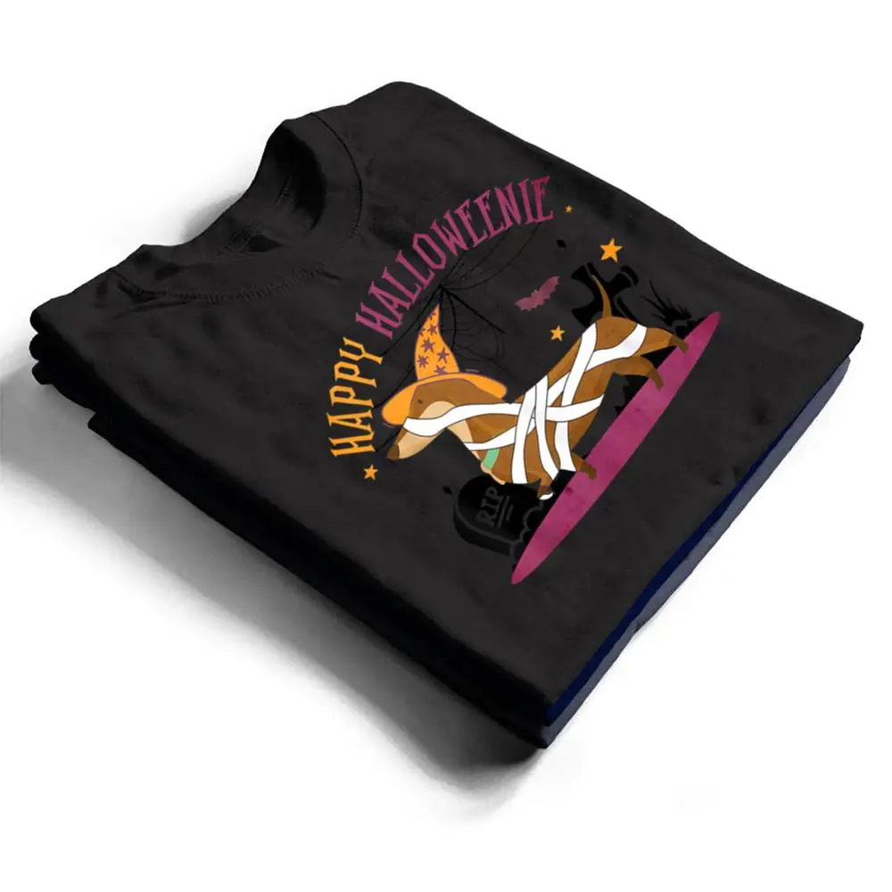 Happy-Halloweenie-Dachshund-Wiener-Dog-Halloween-T-Shirt-1 Happy Halloweenie Dachshund Wiener Dog Halloween T Shirt