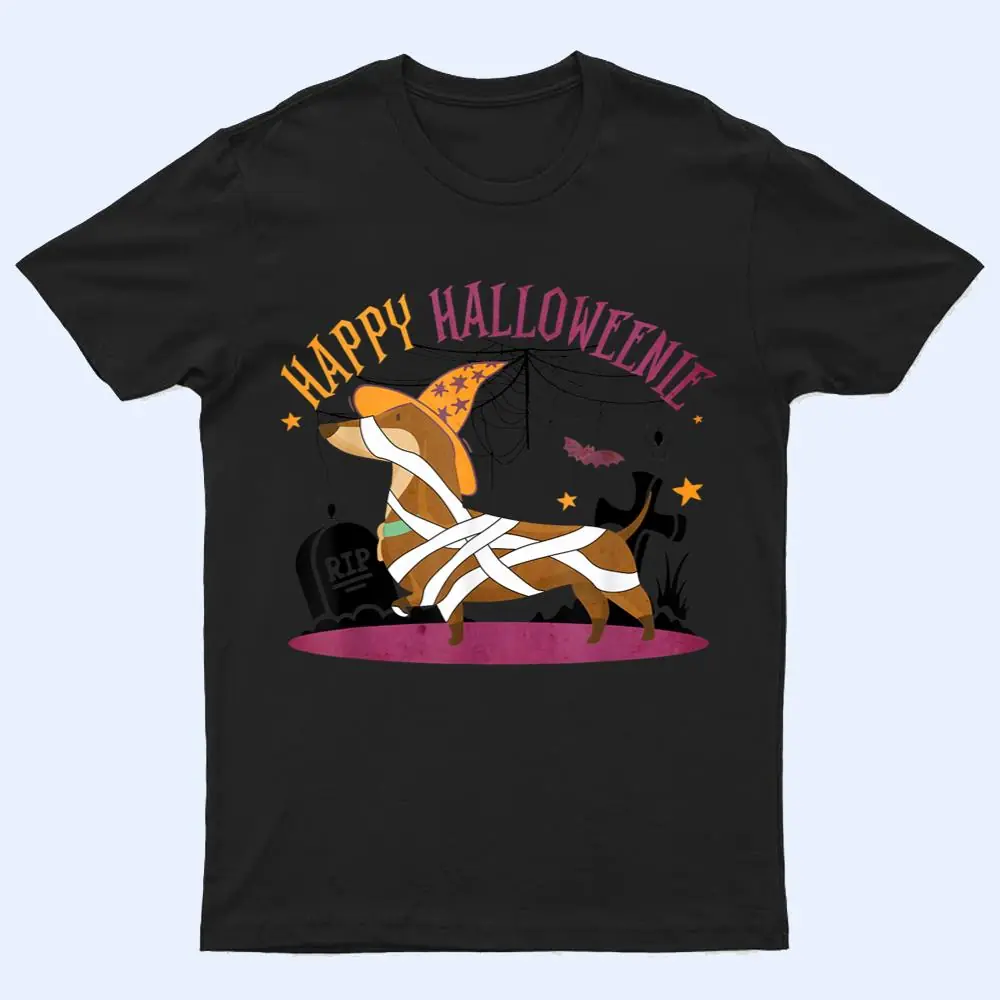 Happy Halloweenie Dachshund Wiener Dog Halloween T Shirt Happy Halloweenie Dachshund Wiener Dog Halloween T Shirt
